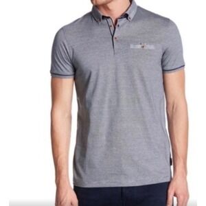 Ted‎ Baker London Trynor Polo Shirt MensPolo Shirt Short Sleeve Size 5 (XL)